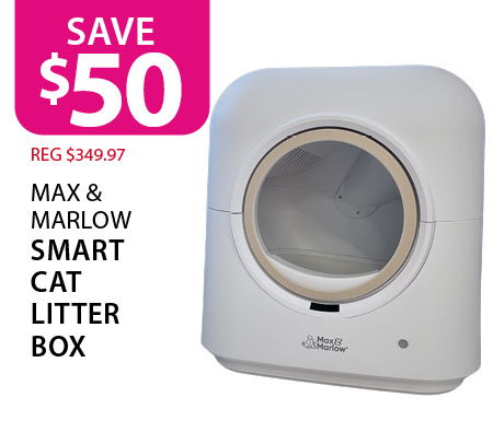 $50 off (reg $349.97) Max & Marlow Smart Cat Litter Box
