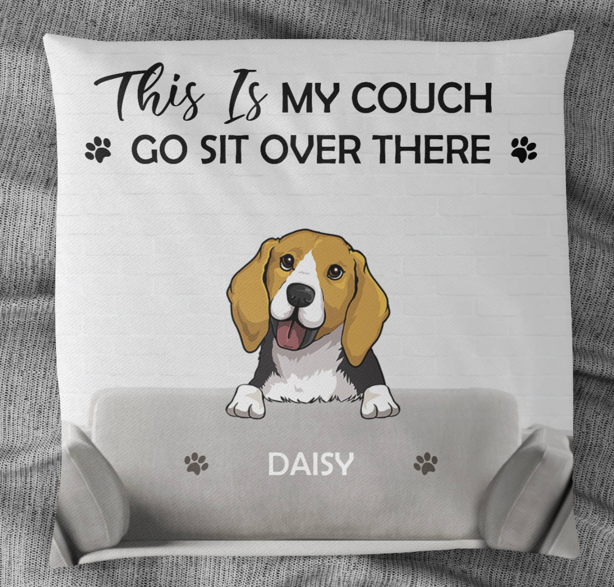 beagle personalized pillow