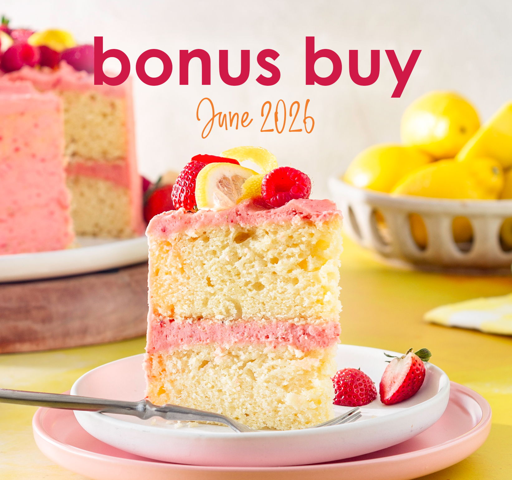 Bonus buy on Sunny Lemon™ Pound Cake & Icing Mix for June 2026