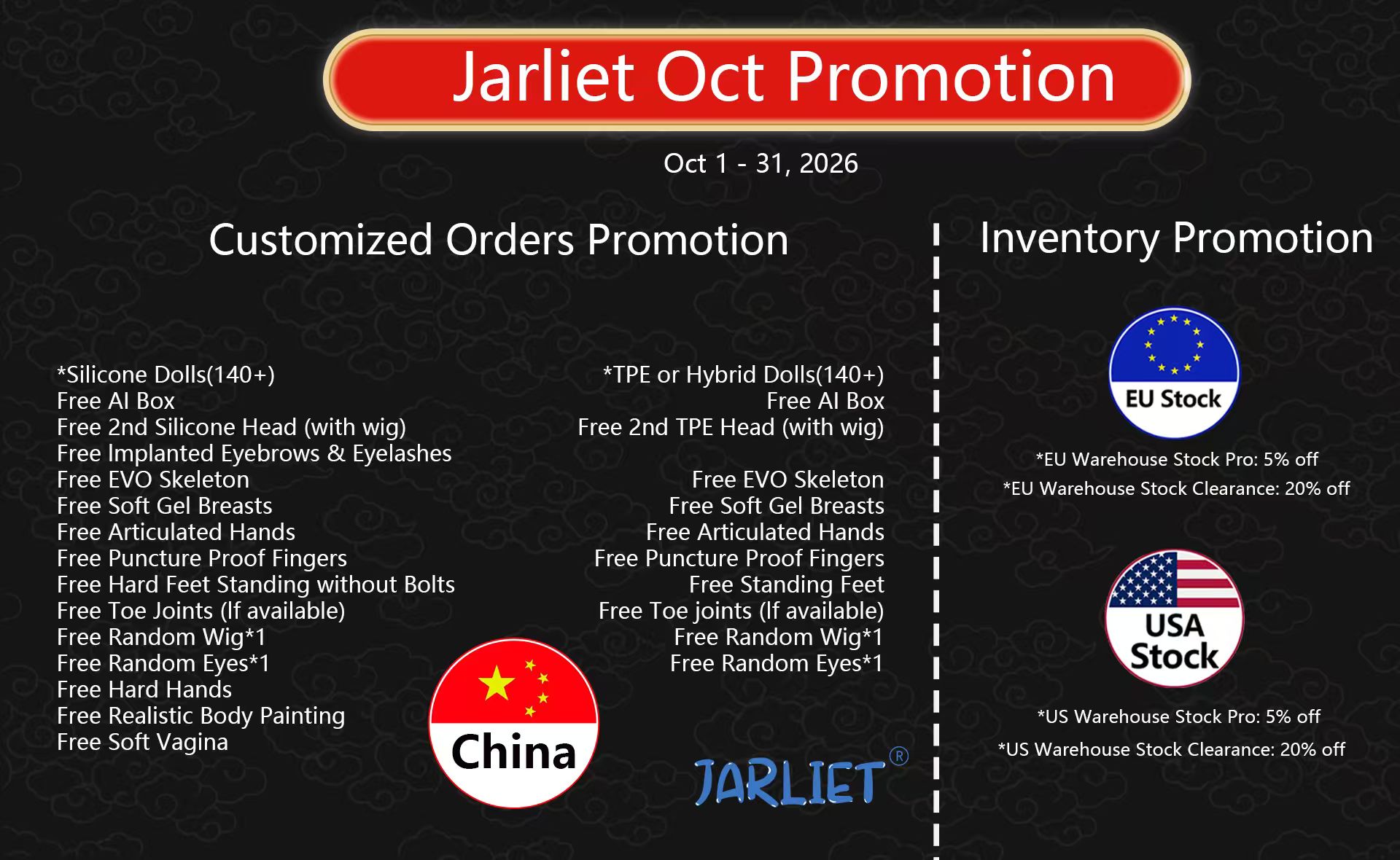 Jarliet SRSD October Promotion