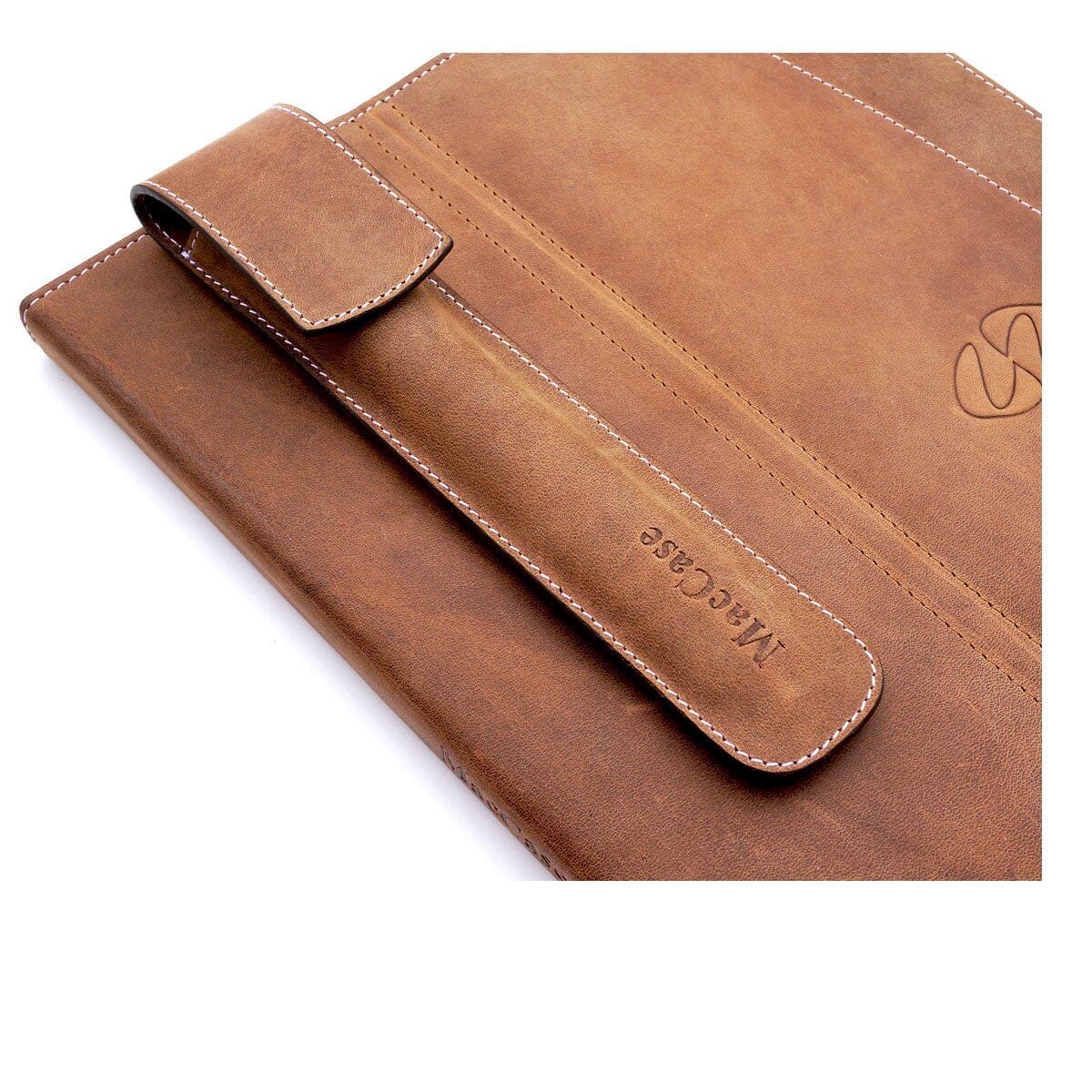 MacCase Premium Leather 13-inch iPad Pro Case with optional Pencil Case