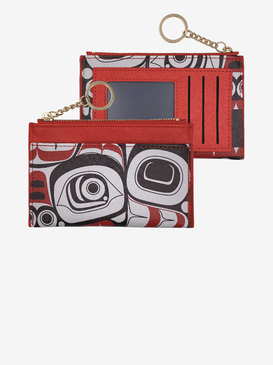Soaring Eagle Zippered Card Wallet by Corey Bulpitt