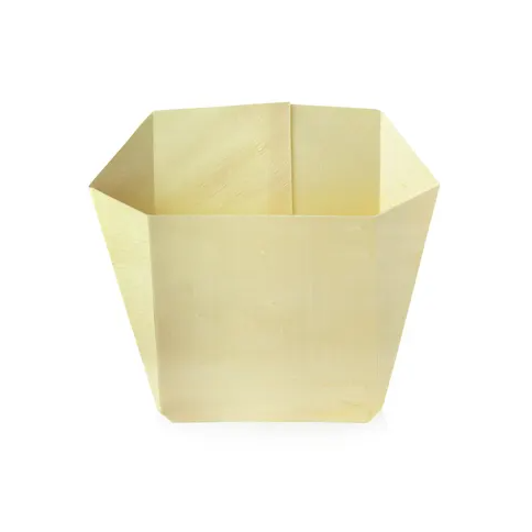 A wooden french fry pail
