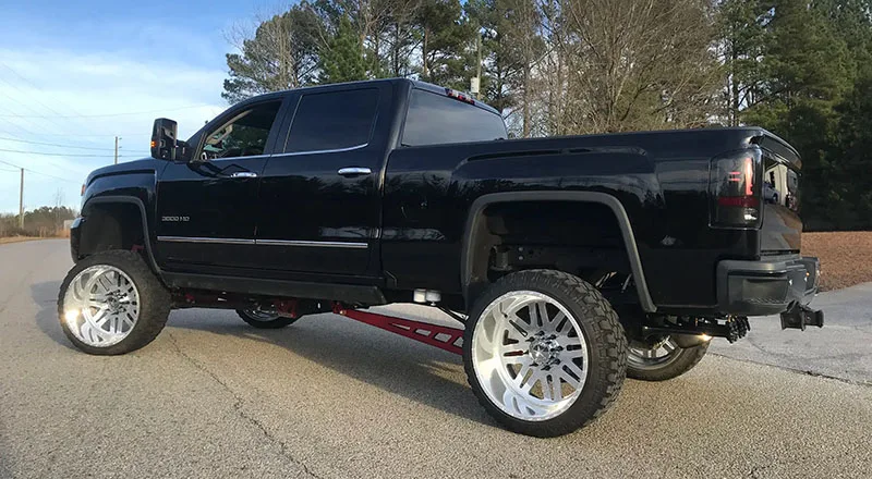 Spare Tire Delete Kit on a GMC 2500HD
