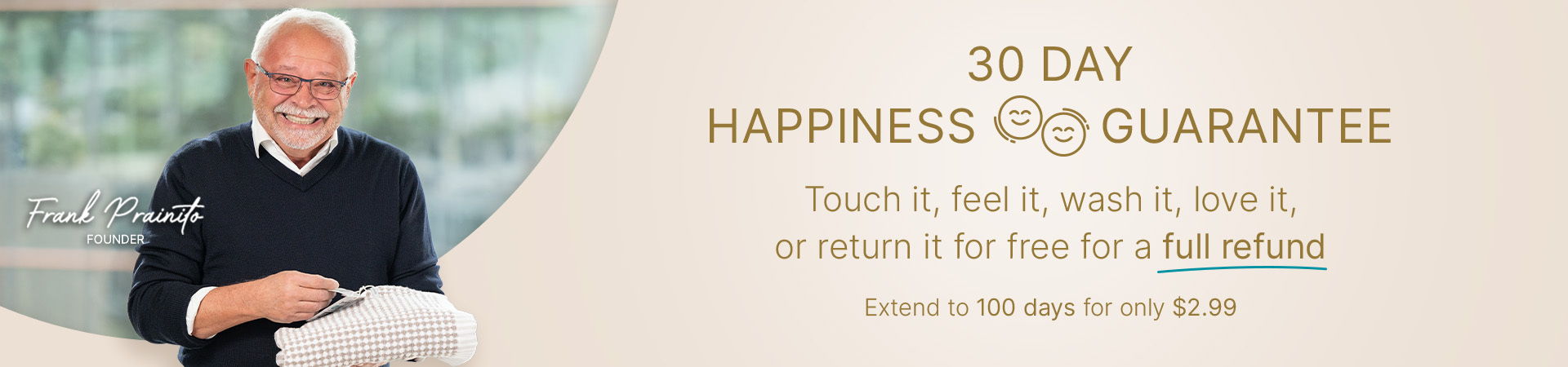 30 Day Happiness Guarantee