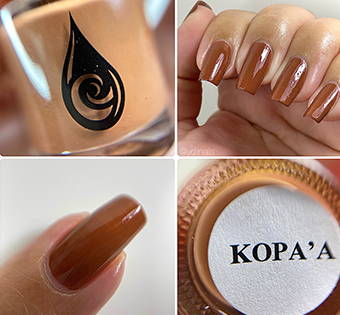 kopaa non toxic nail polished hands with bottle