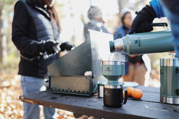 Water Being Poured Into A Stanley Pour Over