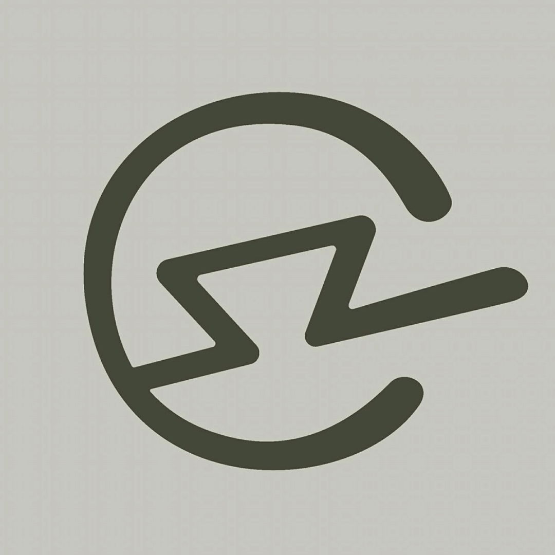 Logo featuring a stylized letter 'E' with a lightning bolt.