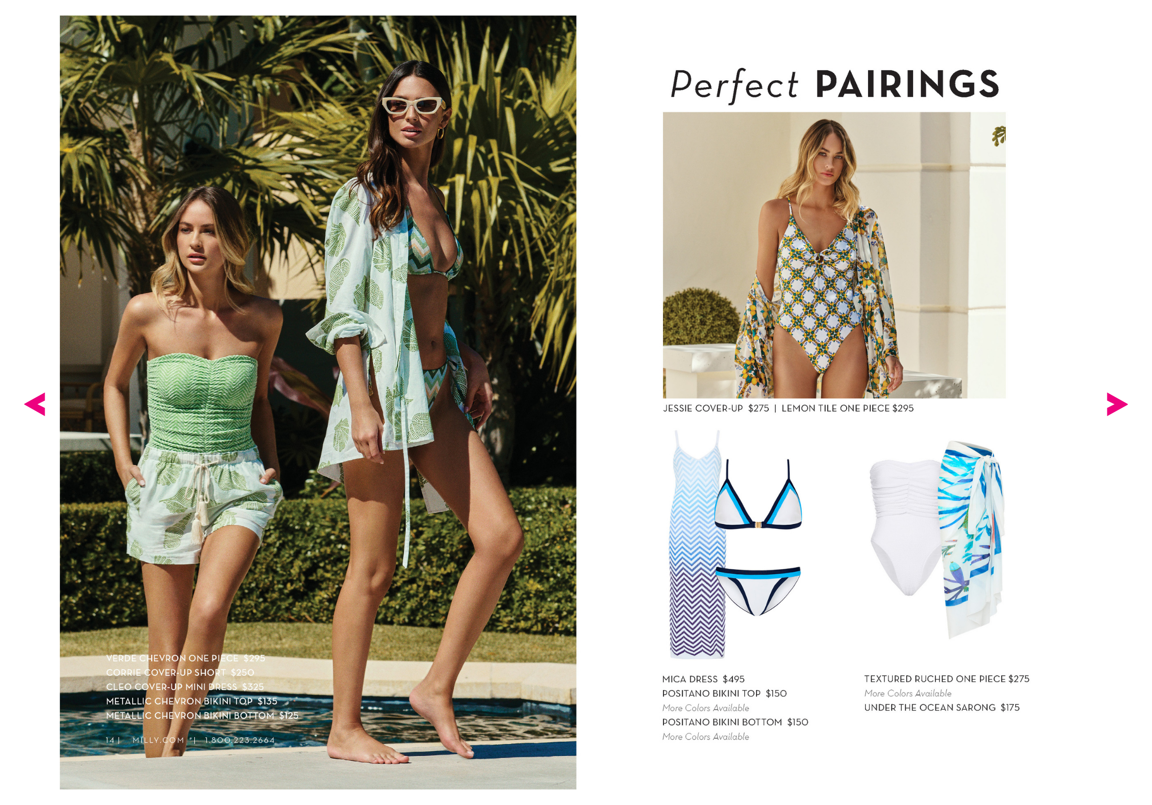 Model wears MILLY's Summer '26 Collection