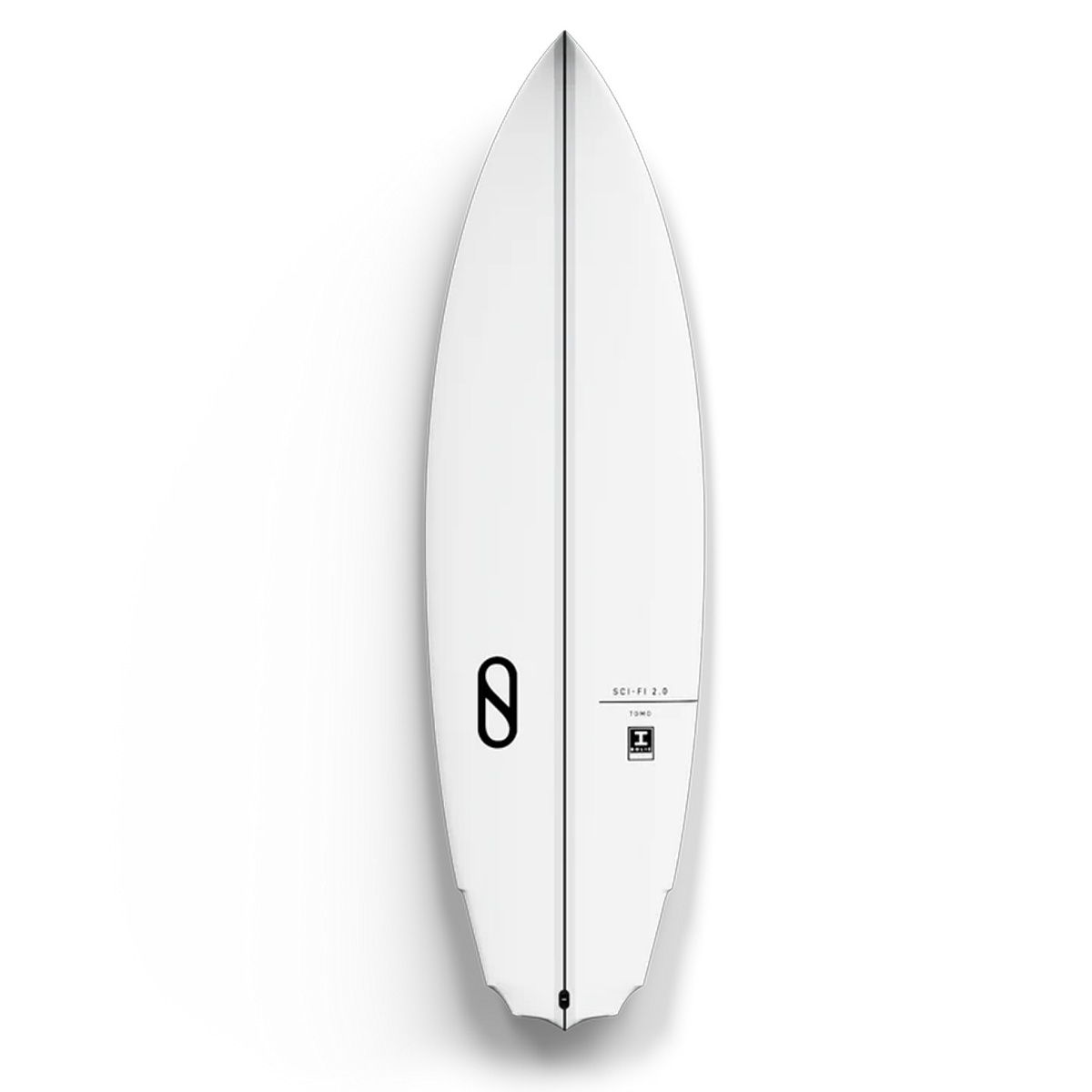 white surfboard on white background