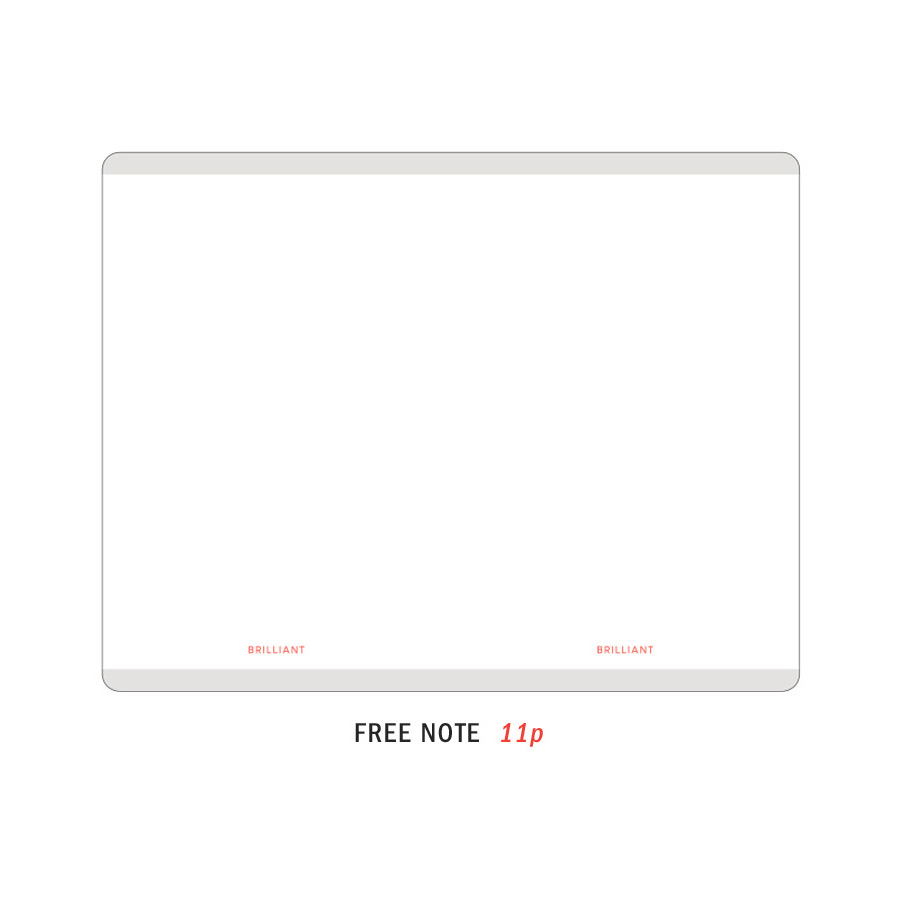Free note - ICONIC 2020 Brilliant dated daily planner scheduler
