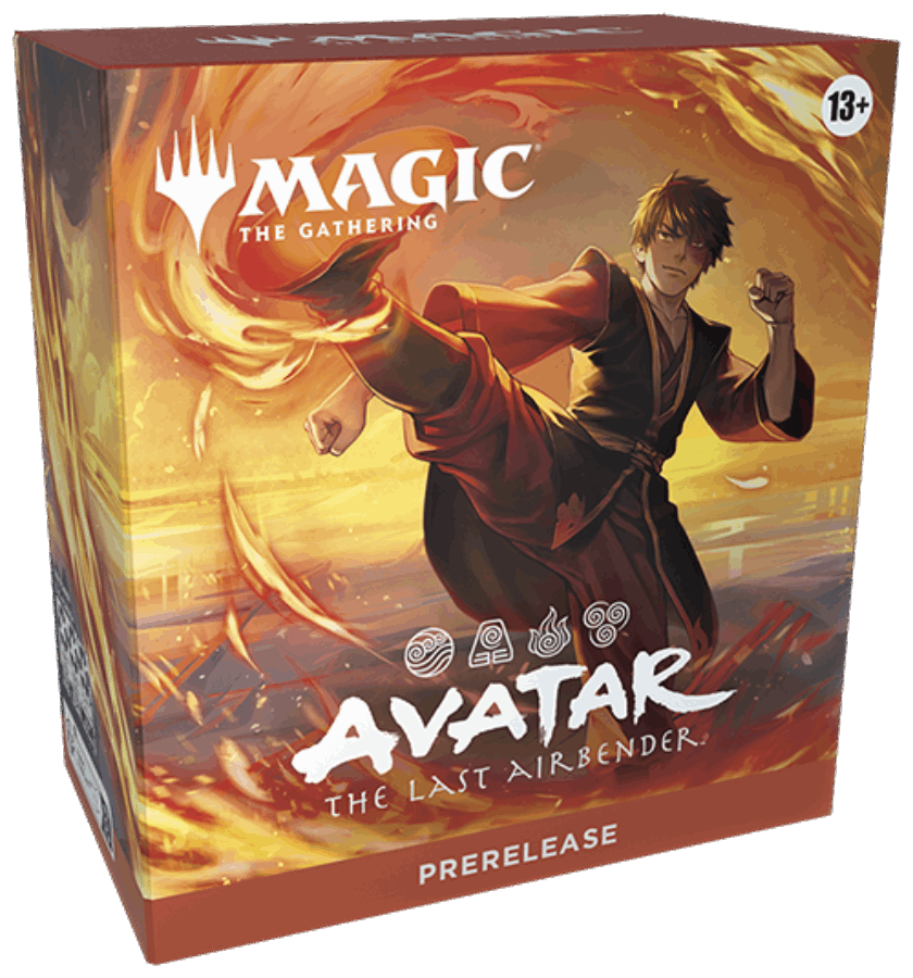 Magic: The Gathering Avatar: The Last Airbender prerelease box featuring Aang.