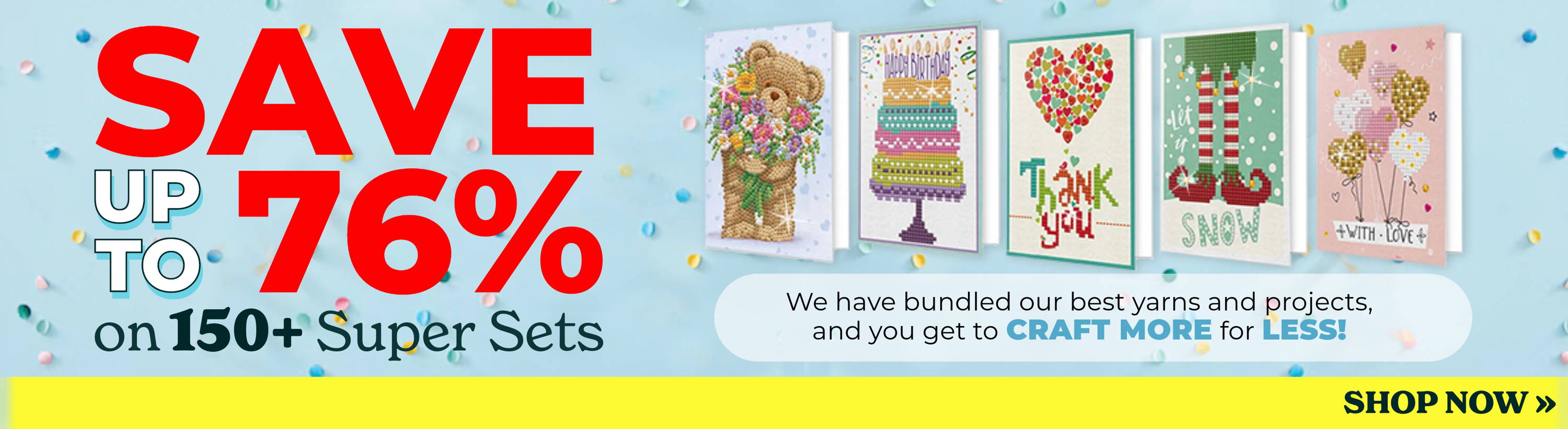 Save Up to 76% on 150+ Super Sets. Image: Featured Card Sets.