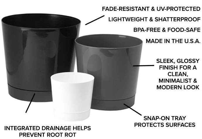 Diagram showing the features and benefits of the Majestic full depth planter