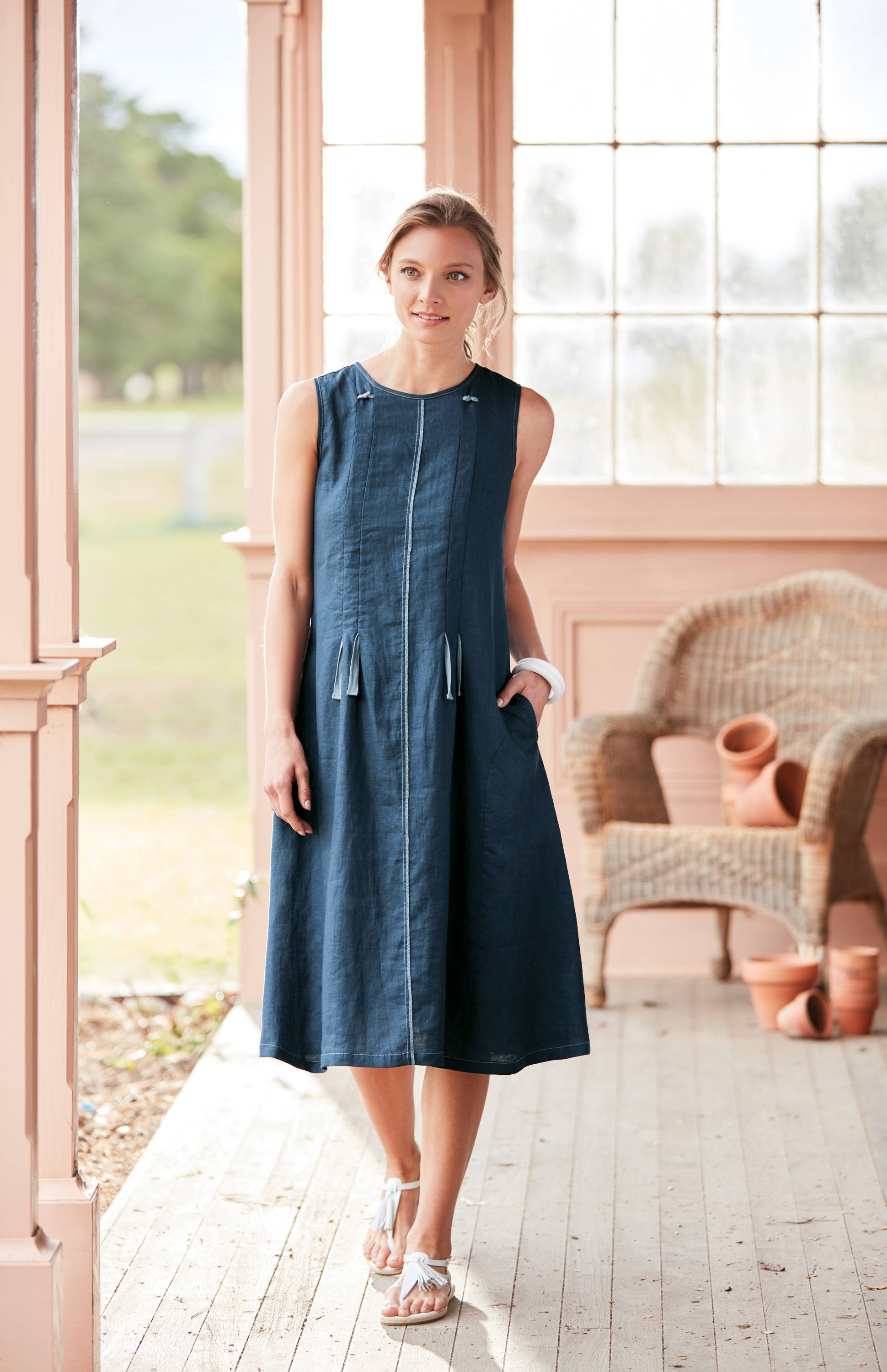 Drawcord Dress | Yarra Trail