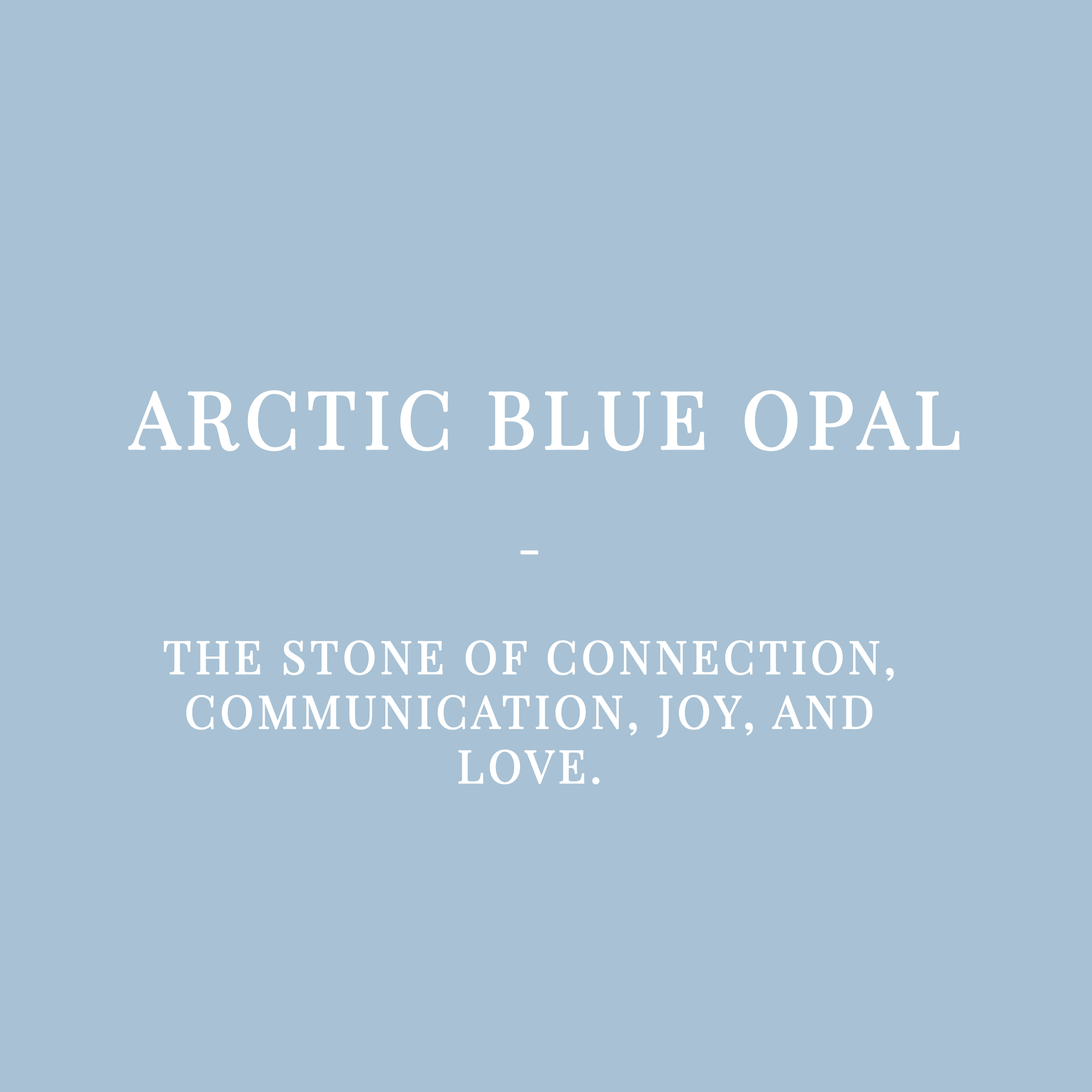 Arctic Blue opal