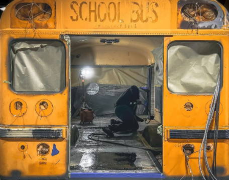 Liquid Sound Deadening School Bus Heat Insulation