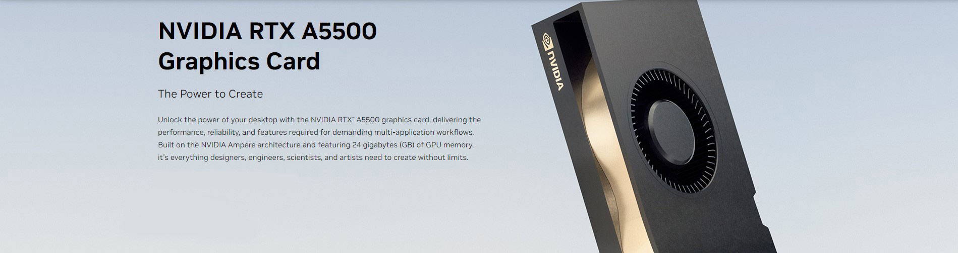 NVIDIA RTX A5500 Graphics Card