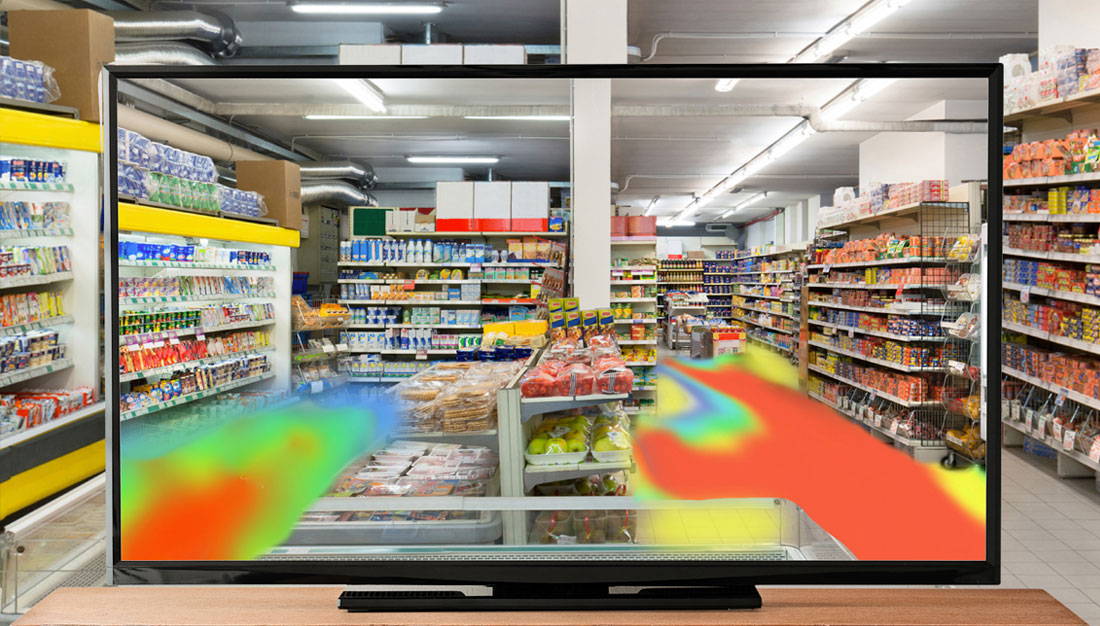 grocery store retail heat map security cameras