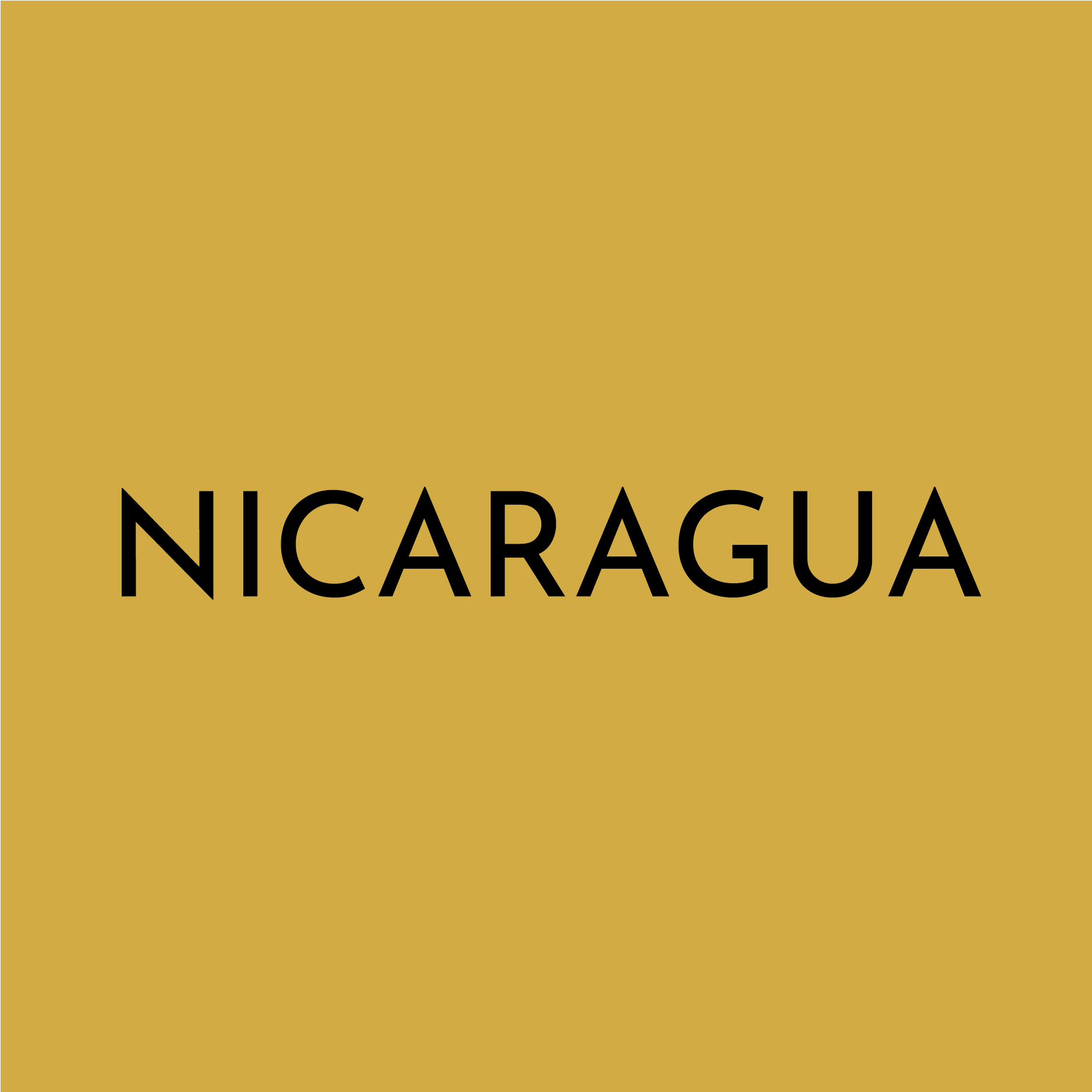 A solid yellow block contains the text “NICARAGUA”