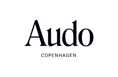 Logo of Audo, located in Copenhagen.