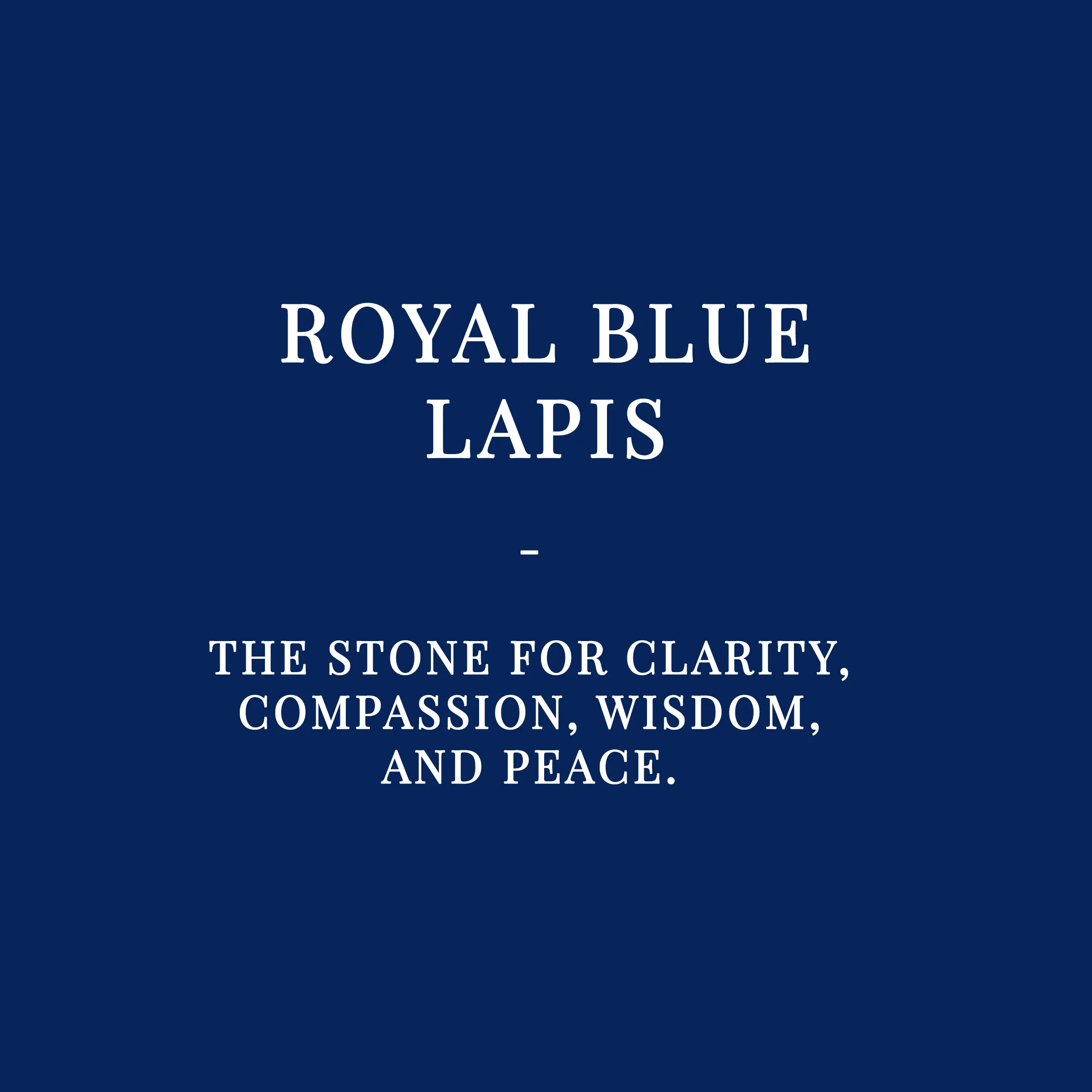 Royal Blue Lapis