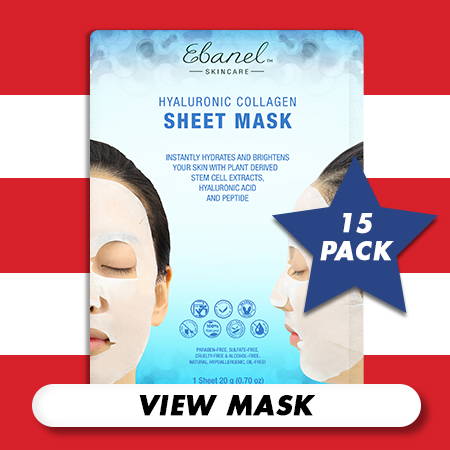 Hyaluronic Collagen Sheet Mask (15pk)