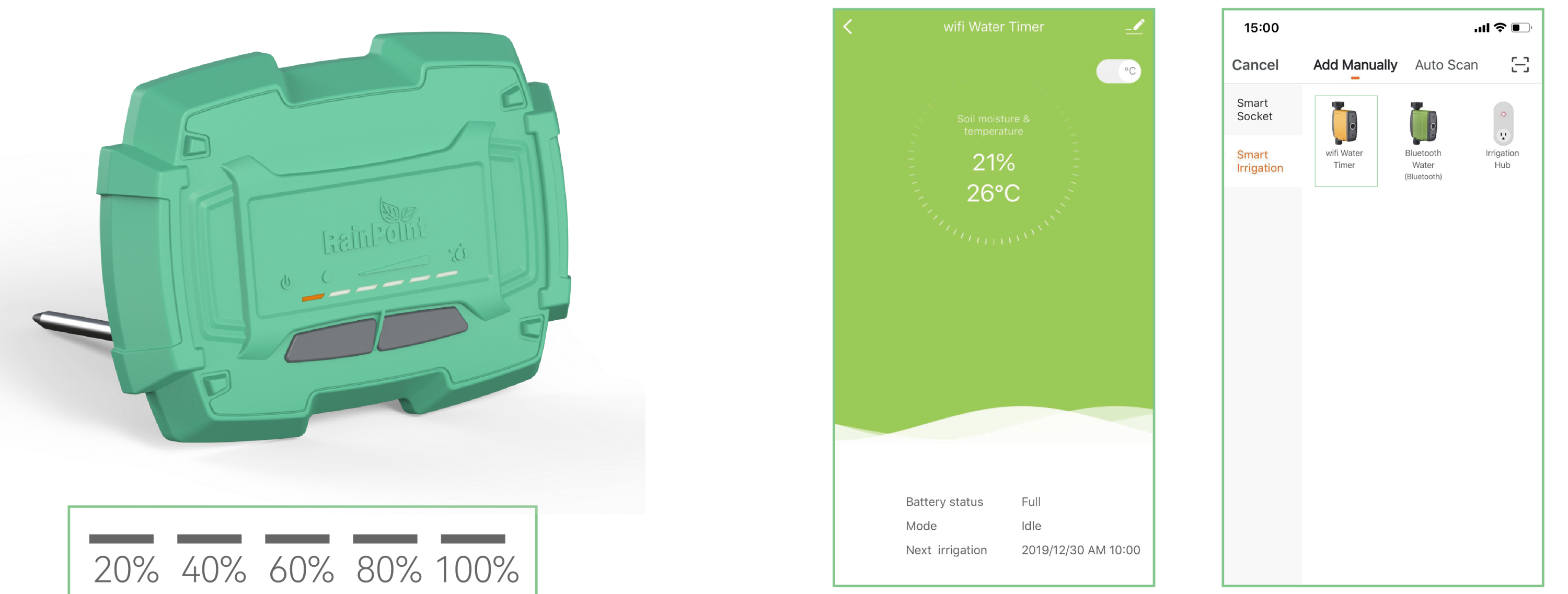 RainPoint Bluetooth Soil Moisture Temperature