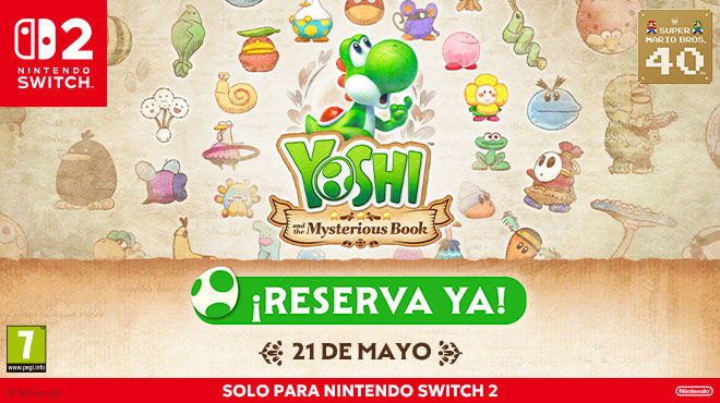 Nintendo Switch 2 Yoshi y el libro misterioso