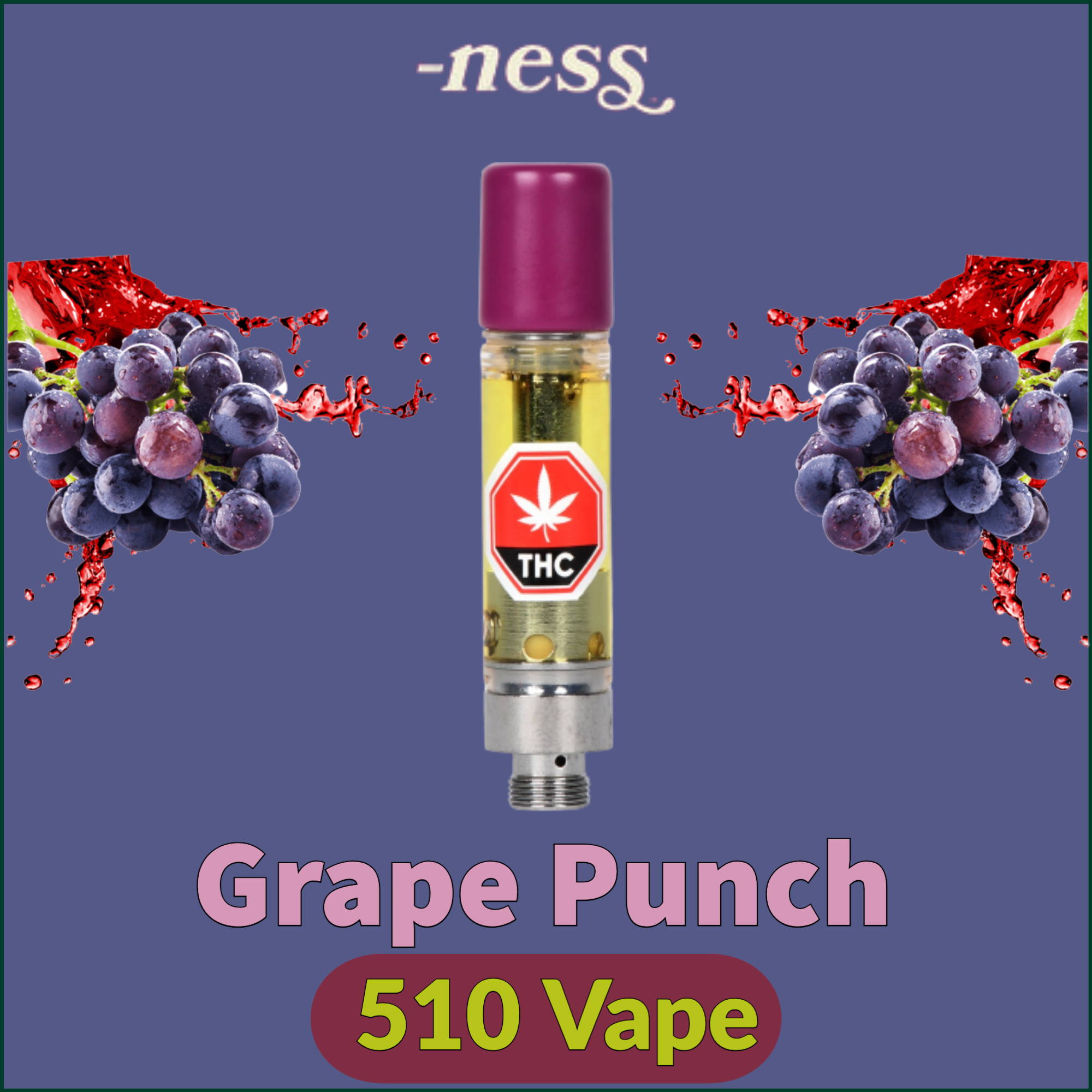 Grape Punch 510 Vape by ness | Jupiter Cannabis Winnipeg