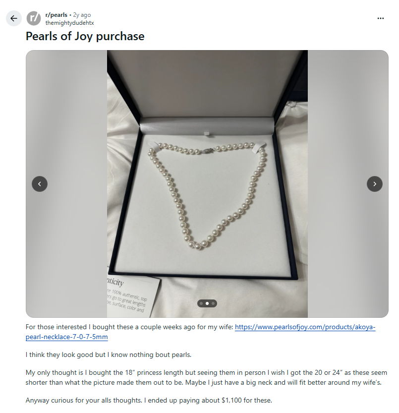 Best Place to Buy Akoya Pearls According to Reddit