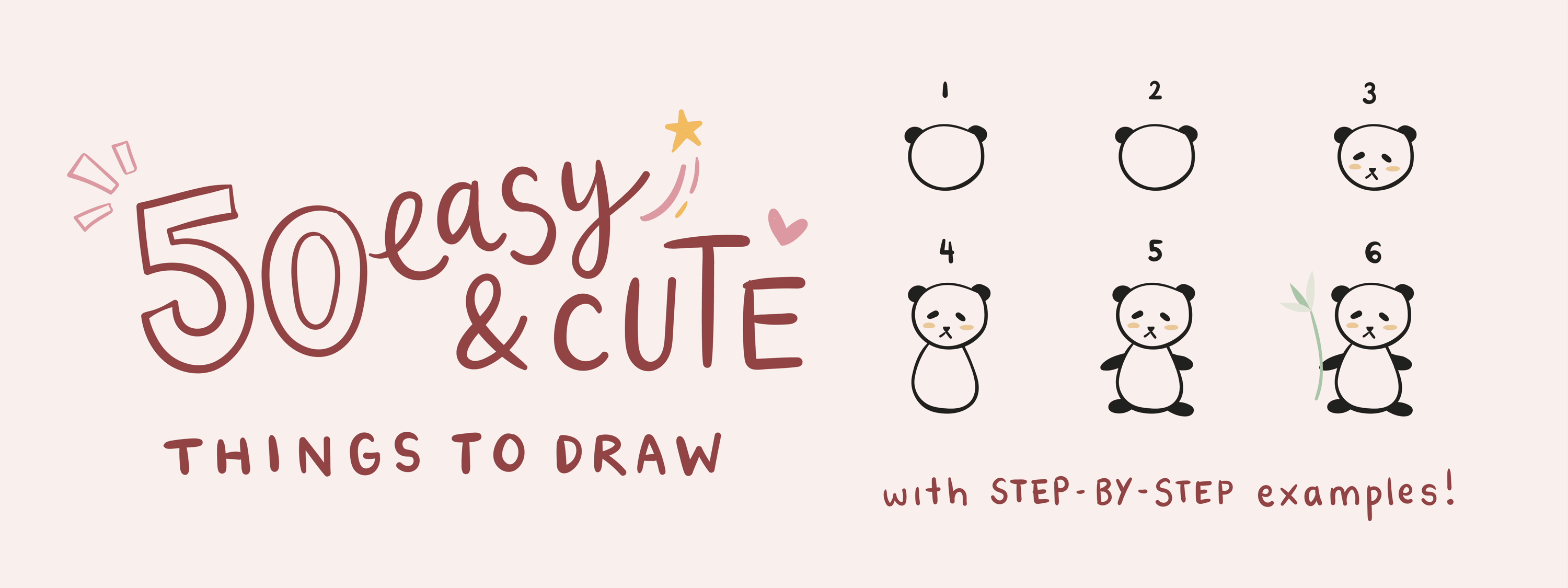 50 Easy + cute things to draw