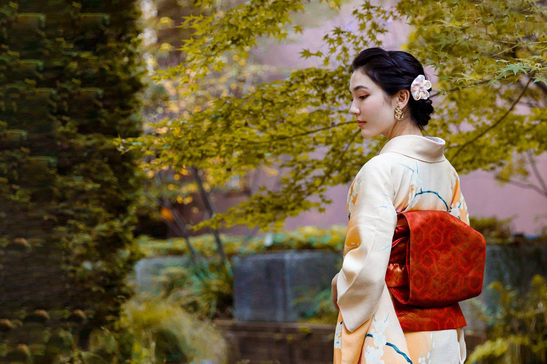 Japanese SAMUE Women's Traditional work Kimono wear set Blue from JAPAN 