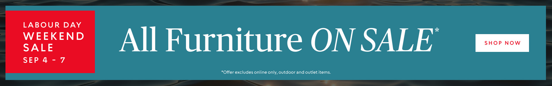 Sept 4-7: All Furniture on SALE*