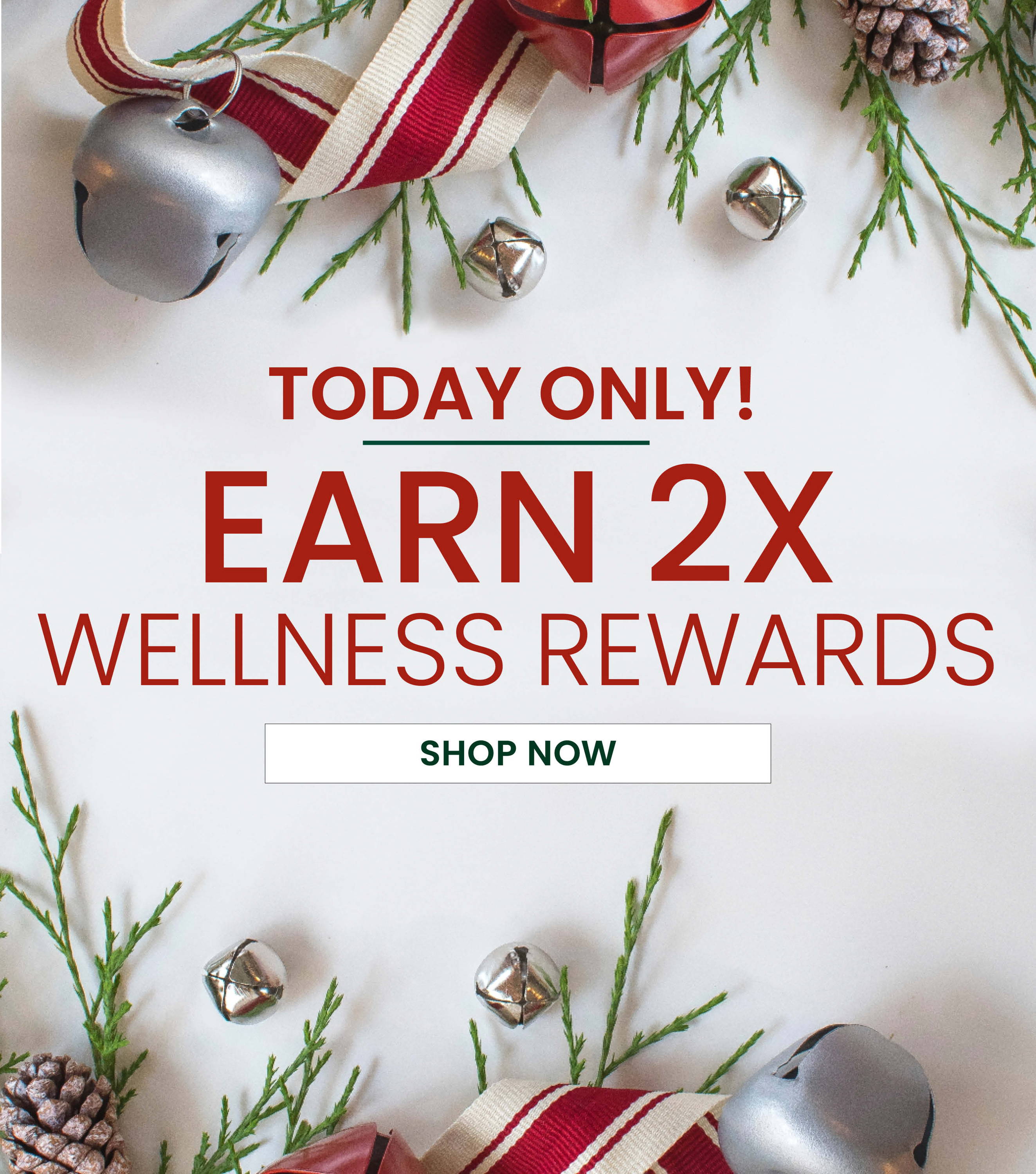 Today Only! Earn 2x Wellness Rewards. Shop Now.