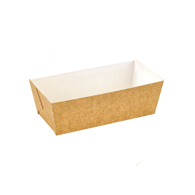 A rectangular paper microflute baking mold