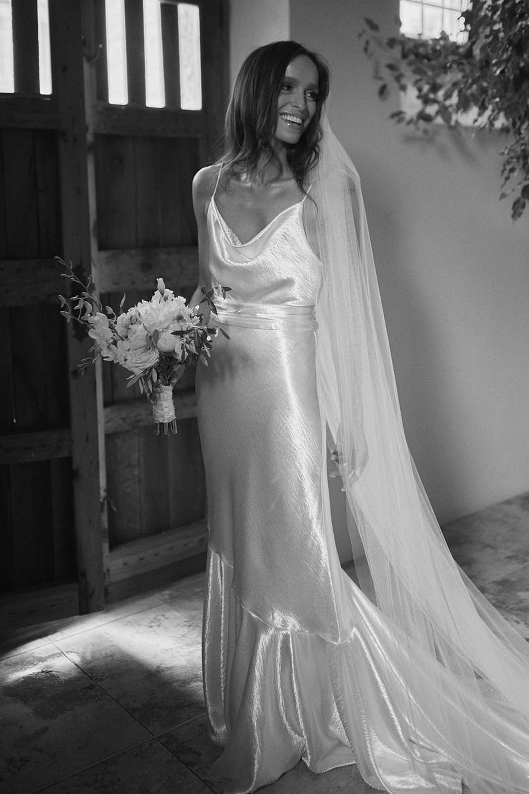 Bride in the Aura gown