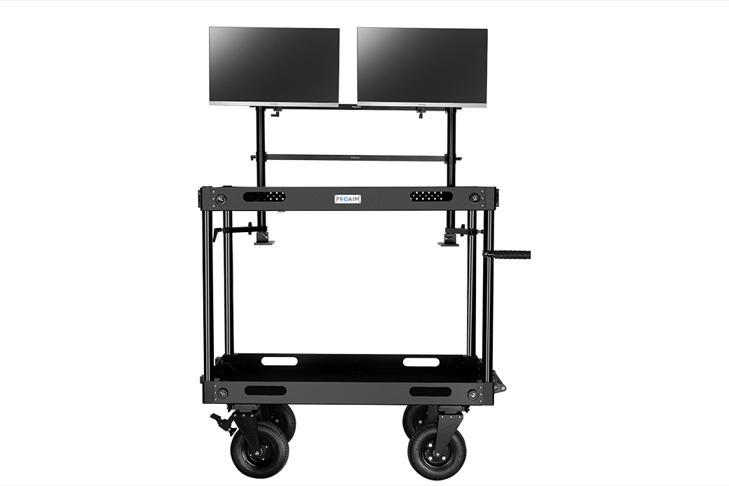 Proaim-Multi-Monitor-Mounting-System-for-Video-Camera-Production-Carts