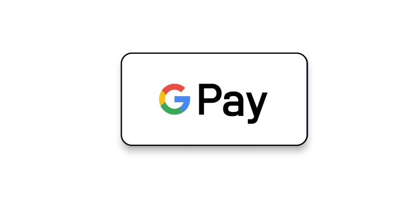 Google Pay available for easy and quick payments at The Blue Space.