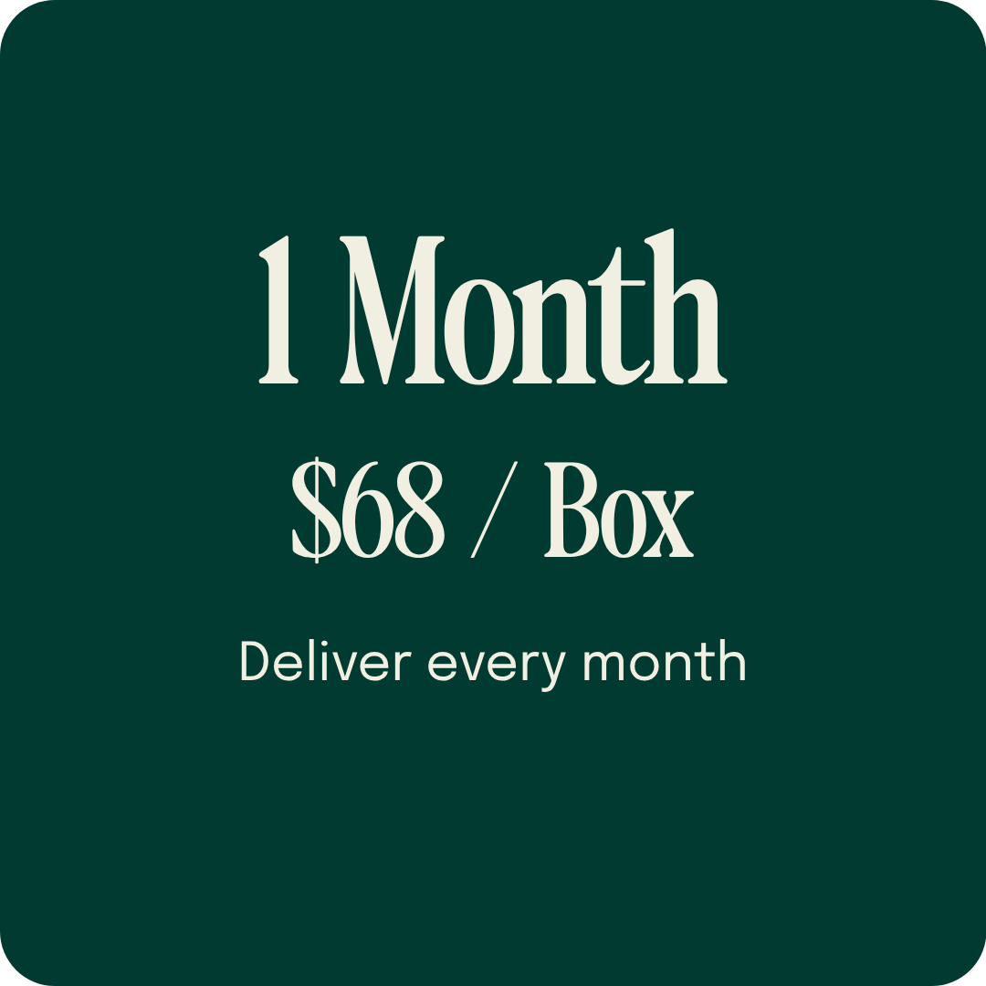 1 Month, $68 / Box