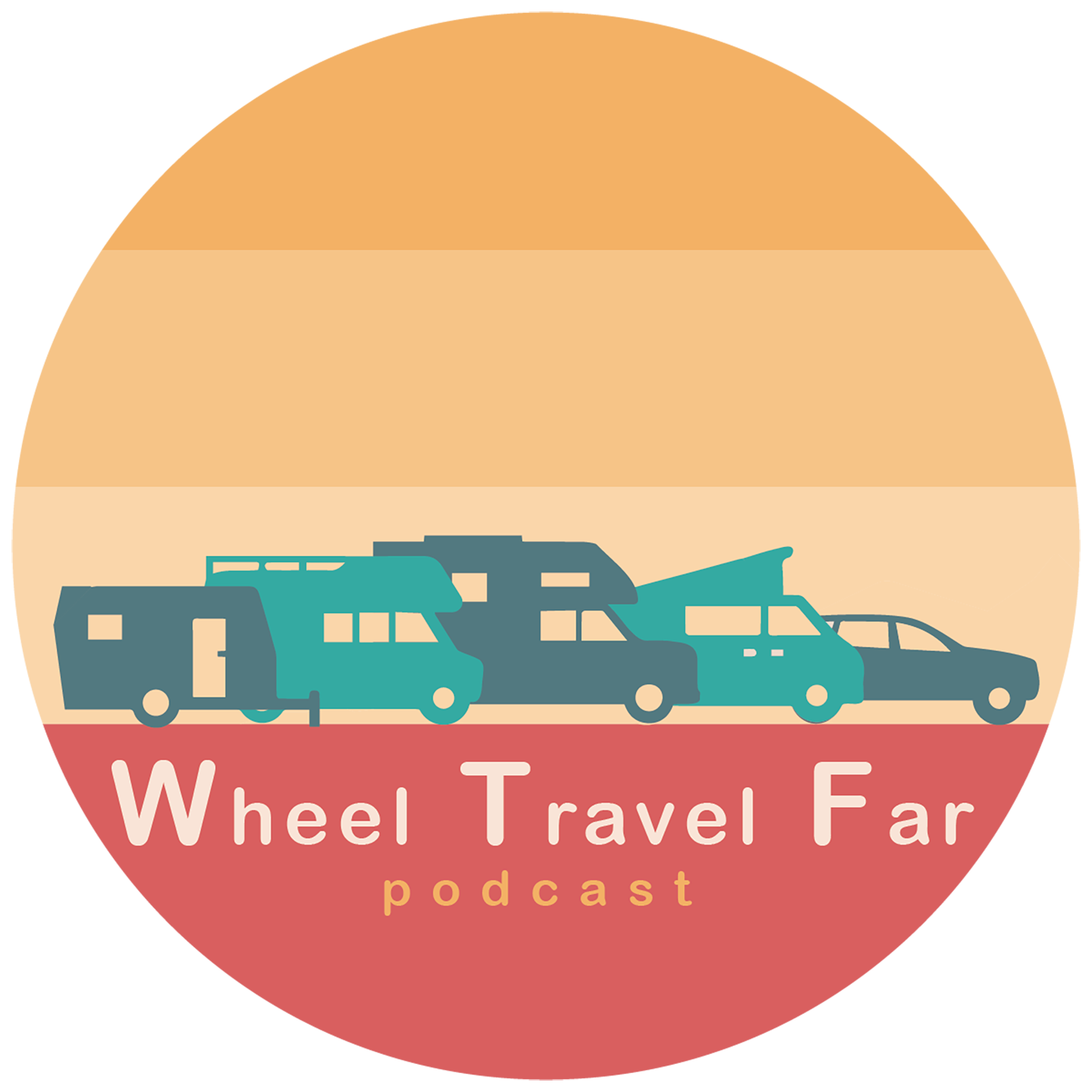 Wheel Travel Far Podcast logo