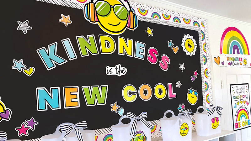 Kind Vibes Kindness is the New Cool bulletin board set