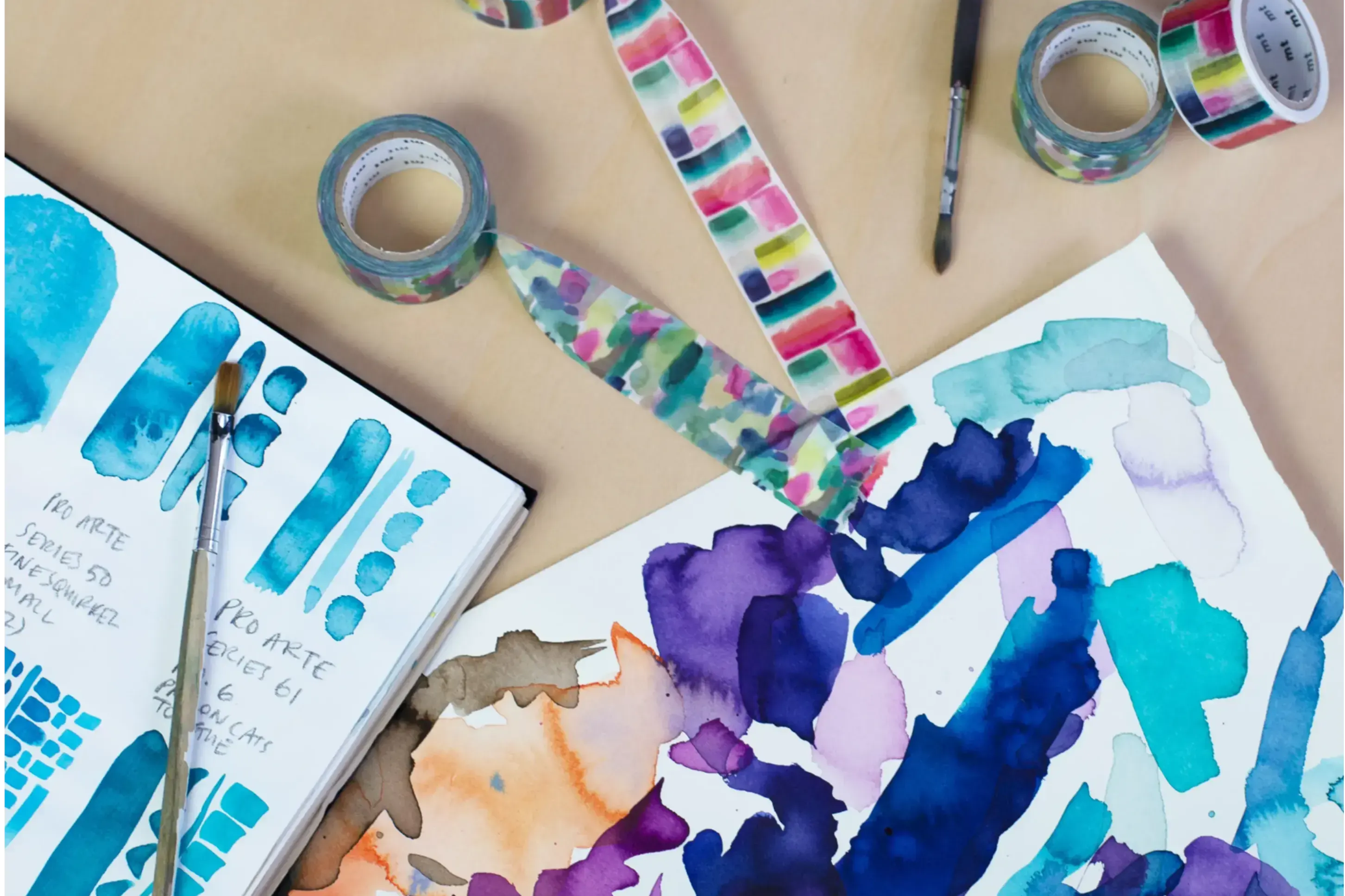 Washi - Bluebellgray Muralla - Aquarelle - mt masking tape