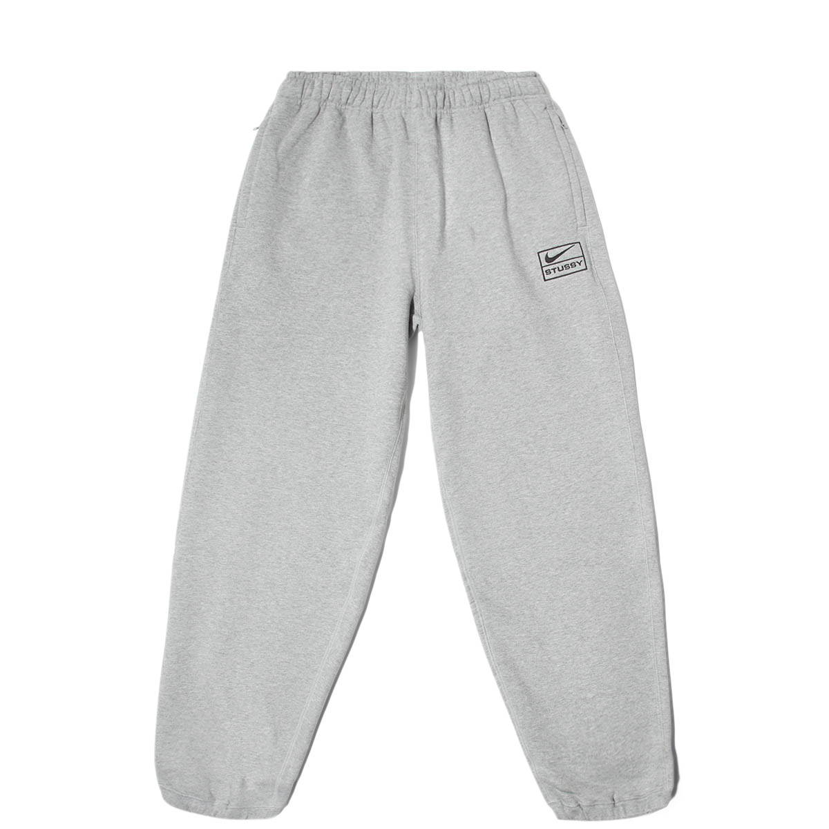 nike x stussy nrg br fleece pant gray