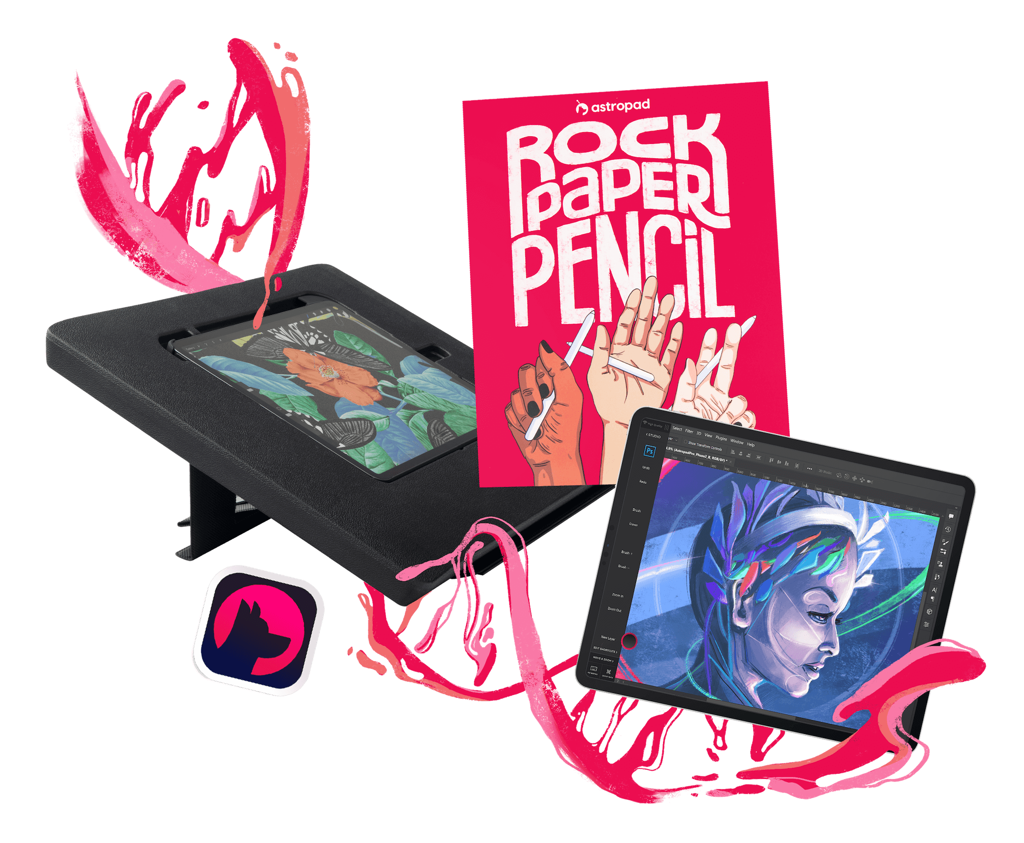 Installing Rock Paper Pencil! Magnetic paperfeel screen protector + ba, Drawing On IPad