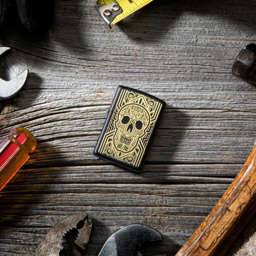 Zippo Piranhas Comic Mechero, Latón, Diseño Individual, Original