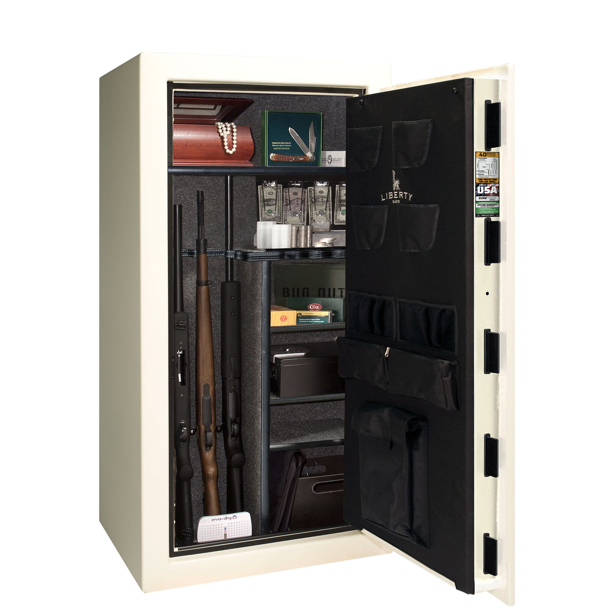 Centurion 24 DLX Textured White Black Chrome EL Closed