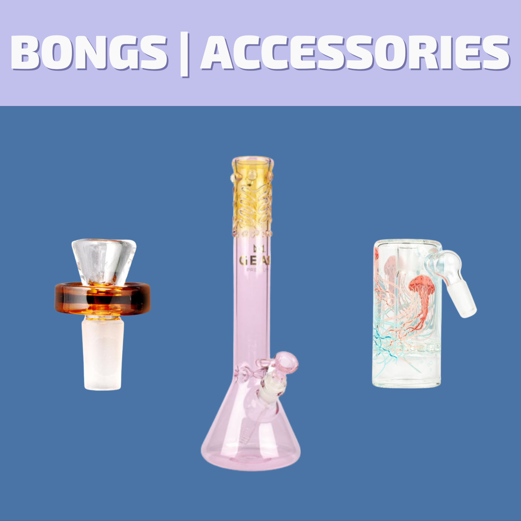 Shop the best selection of Bongs, Bowls, Cleaners, and Ash Catchers online for same day delivery in Winnipeg or visit our dispensary on 580 Academy Road.  