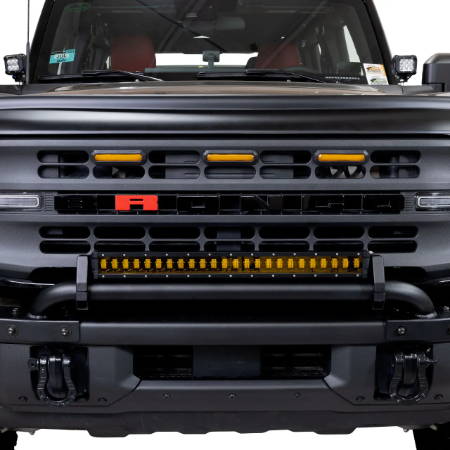 Photo of a Ford Bronco with an IAG light bar.
