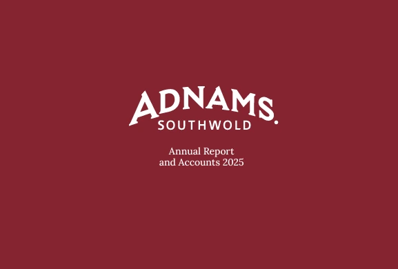 Adnams Southwold Annual Report and Accounts 2023 cover page.